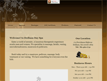 Tablet Screenshot of dedhamdayspa.com